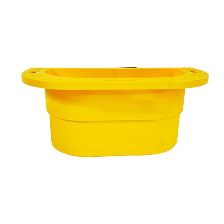Kennel Gear, Supply Caddy with Small Table Mount - Yellow
