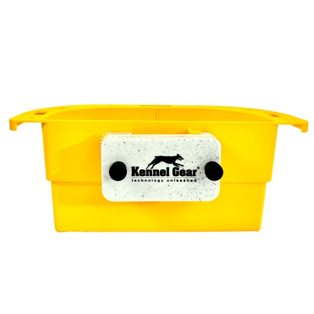 Kennel Gear, Supply Caddy with Plastic Bar Mount System - Yellow