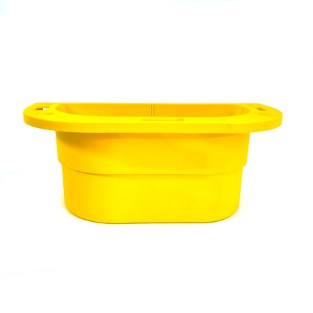 Kennel Gear, Supply Caddy with Plastic Bar Mount System - Yellow