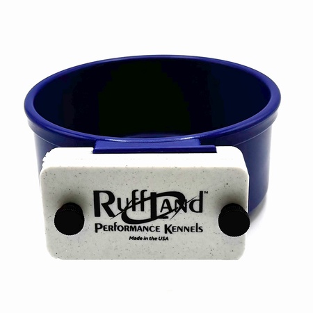 RuffLand Performance Kennels Brand, 20 oz Plastic Bowl System - Blue