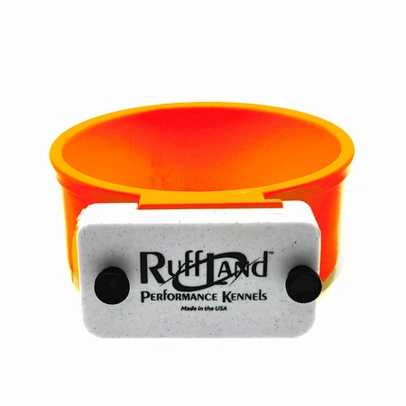 RuffLand Performance Kennels Brand, 20 oz Plastic Bowl System - Orange