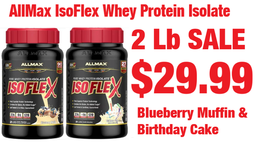 AllMax Isoflex Sale 2 lb $29.99