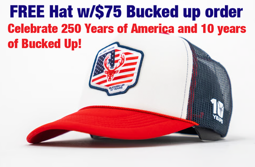 Bucked up Free Hat offer