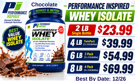 Performance Inspired Nutrition Whey Isolate Chocolate SALE