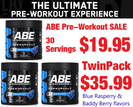 ABE Pre Workout Sale $19.95