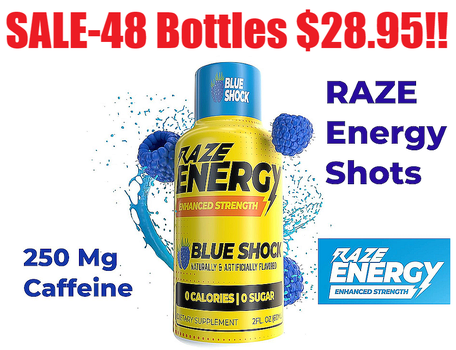 48 Bottles Raze Energy $28.95