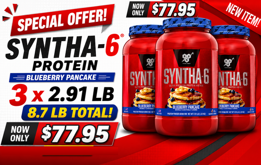 BSN Syntha 6 Special Offer3 Bottles $77.95