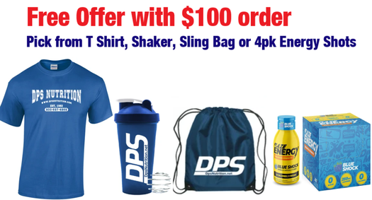 Free Item choice with $100 Dps order