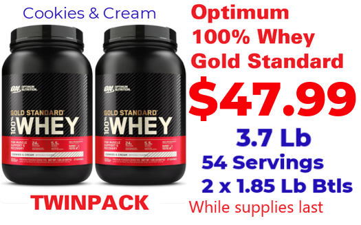 Optimum Whey Special 54 Servings $47.99