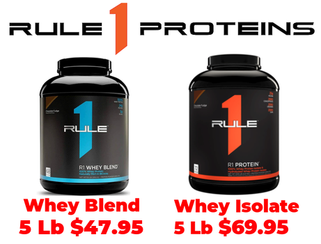 Rule1 Protein whey blend and isolate