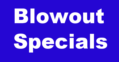 Blowout specials page