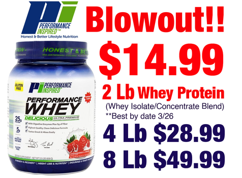 Performance Inspired Nutrition Whey Protein Sale