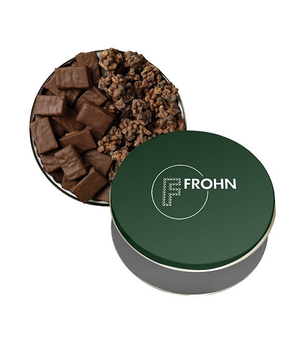 Collector Tin of English Butter Toffee and Dark Chocolate Almonds
