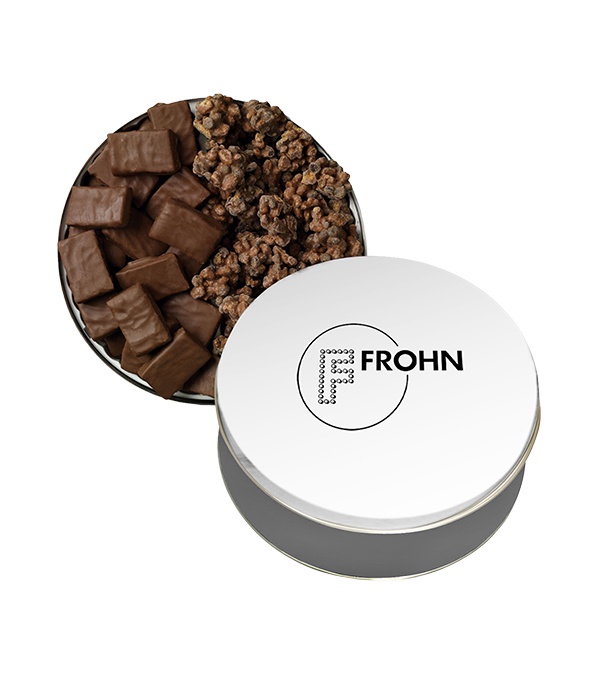 Collector Tin of English Butter Toffee and Dark Chocolate Almonds