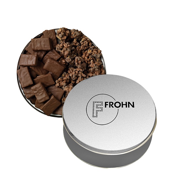 Collector Tin of English Butter Toffee and Dark Chocolate Almonds