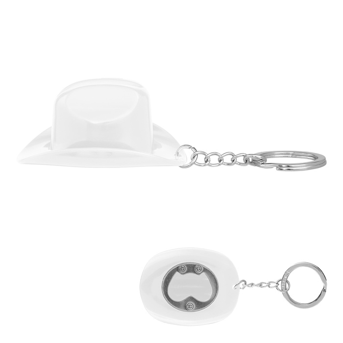 Cowboy Hat Bottle Opener Keychain