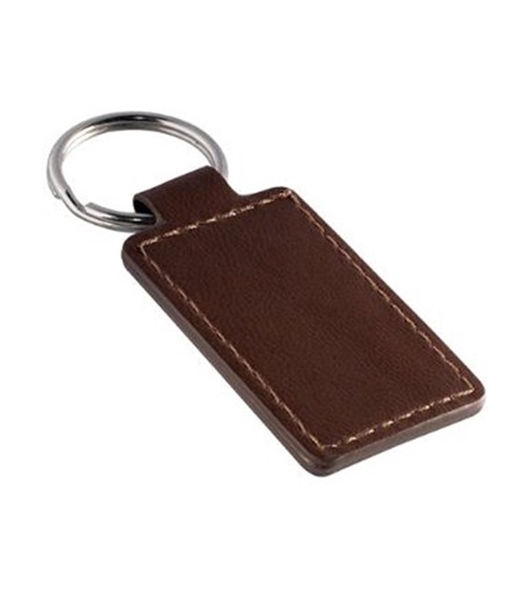 Leeman Tuscany Pu Leather Rectangle Key Ring