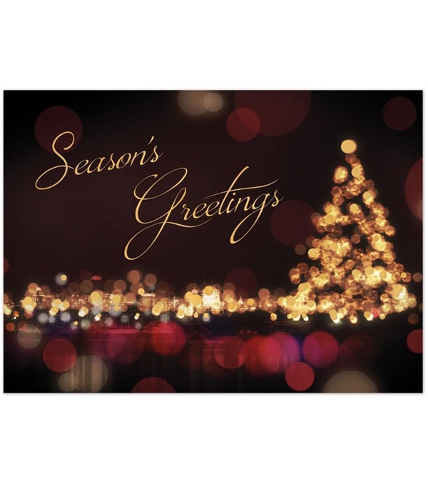 Classic City Lights Holiday Card