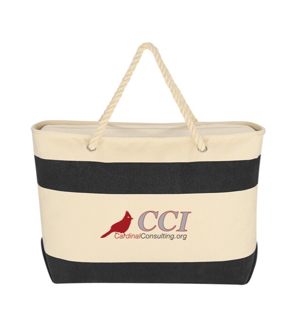 Horizontal Cruising Tote Bag With Rope Handles