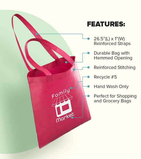 Popular Non-Woven Reusable Tote Bags