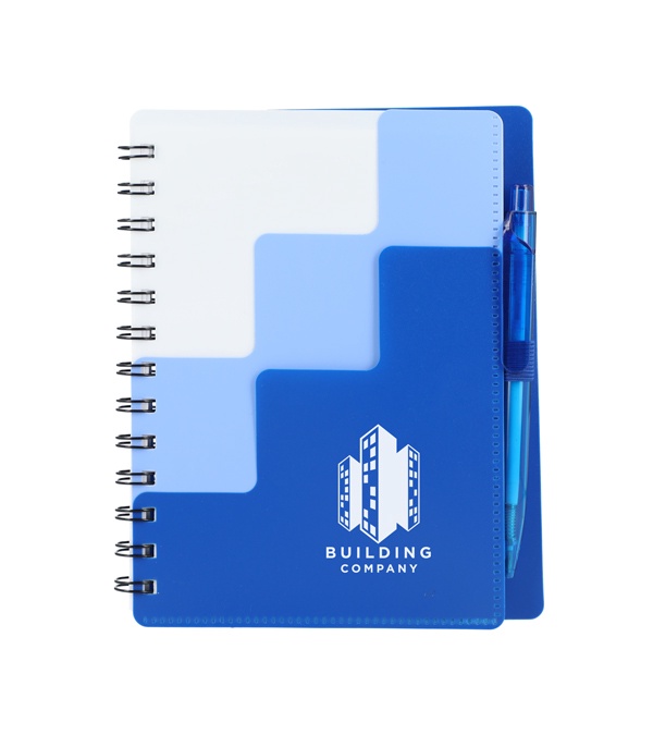 5 x 7 Recycled Pace Spiral Notebook with Pen 1-Color Imprint