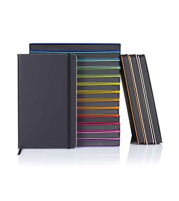Castelli Black Laser Medio Ivory Page Lined Journal