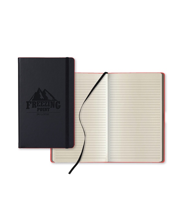 Castelli Black Laser Medio Ivory Page Lined Journal
