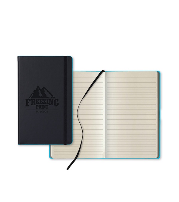 Castelli Black Laser Medio Ivory Page Lined Journal