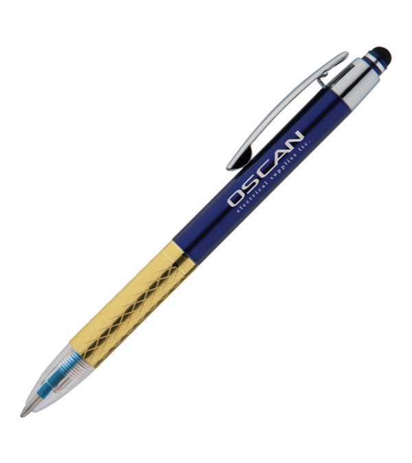 Diamond Stylus 2 Ink Brass Grip Pen