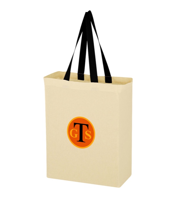 Natural Cotton Canvas Grocery Tote Bag