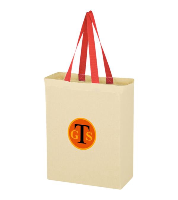 Natural Cotton Canvas Grocery Tote Bag