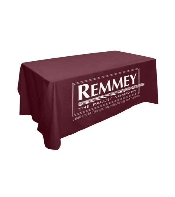 Promo 8' Flat 3 Sided Table Cover