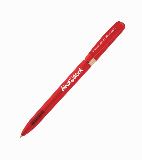 Pivo Clear Gold Ring Pen