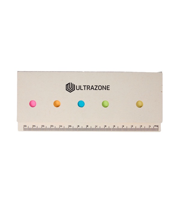 Recycled Milk Carton Sticky Notes & Ruler Pad