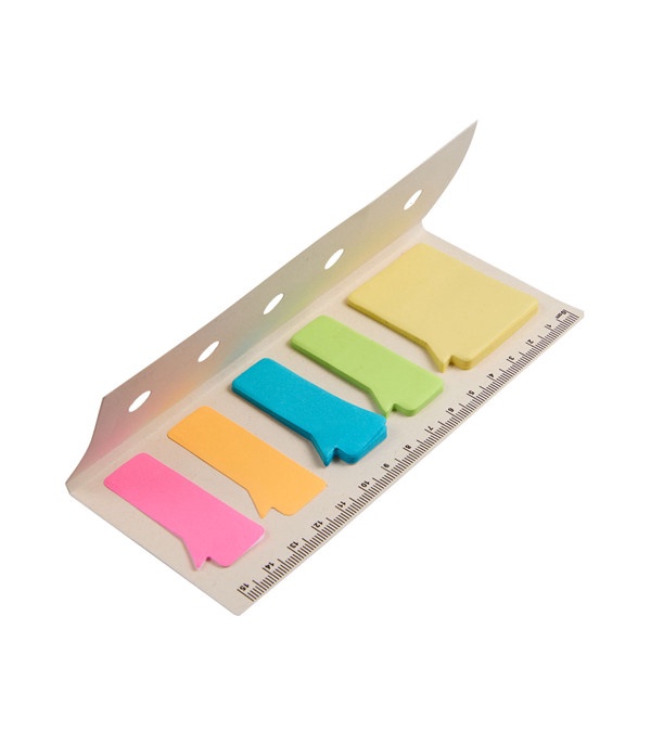 Recycled Milk Carton Sticky Notes & Ruler Pad