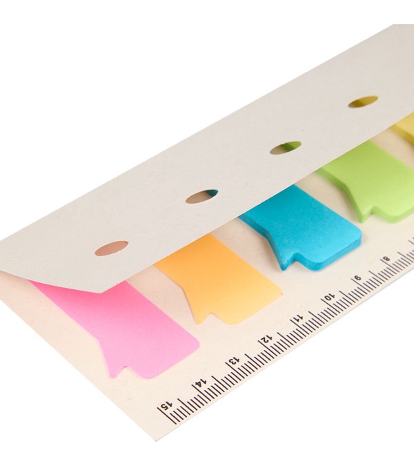 Recycled Milk Carton Sticky Notes & Ruler Pad