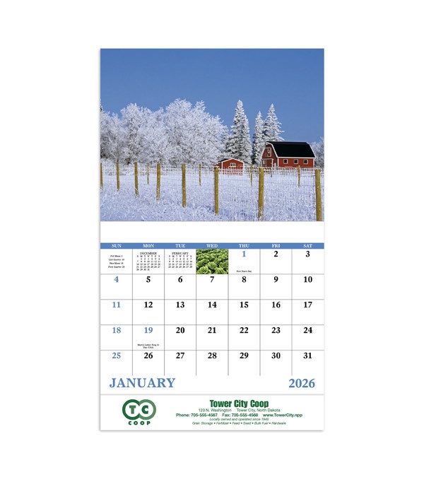 Agriculture Wall Calendar 2026