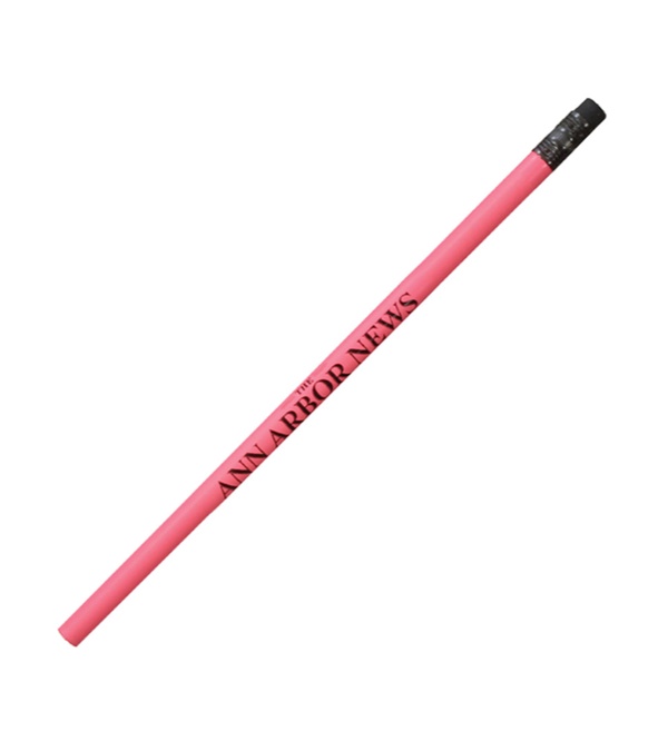 Fluorescent Pencil with Black Eraser