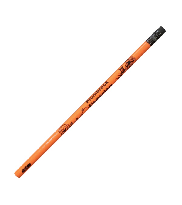 Fluorescent Pencil with Black Eraser