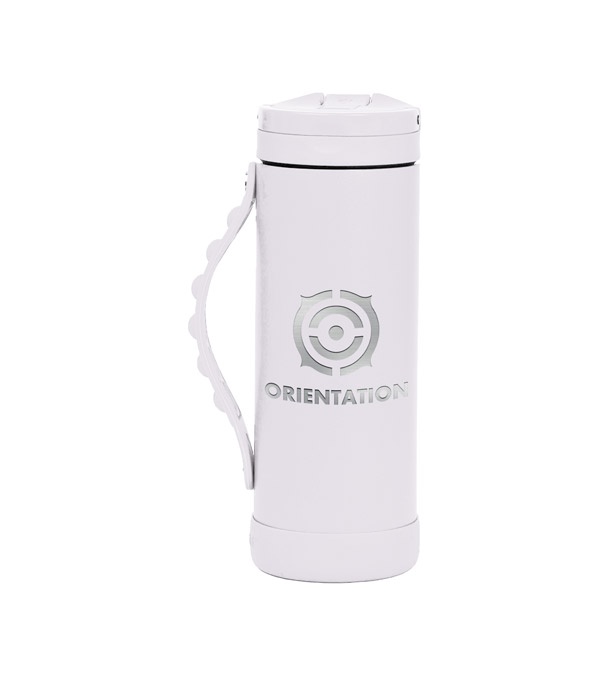 Elemental 14 oz. Iconic Pop Fidget Bottle w/ Drinking Spout and Straw - Laser Imprint