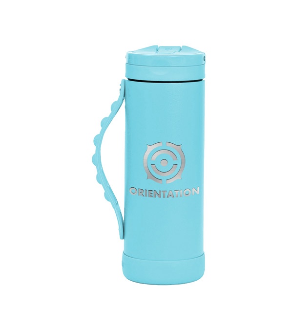 Elemental 14 oz. Iconic Pop Fidget Bottle w/ Drinking Spout and Straw - Laser Imprint