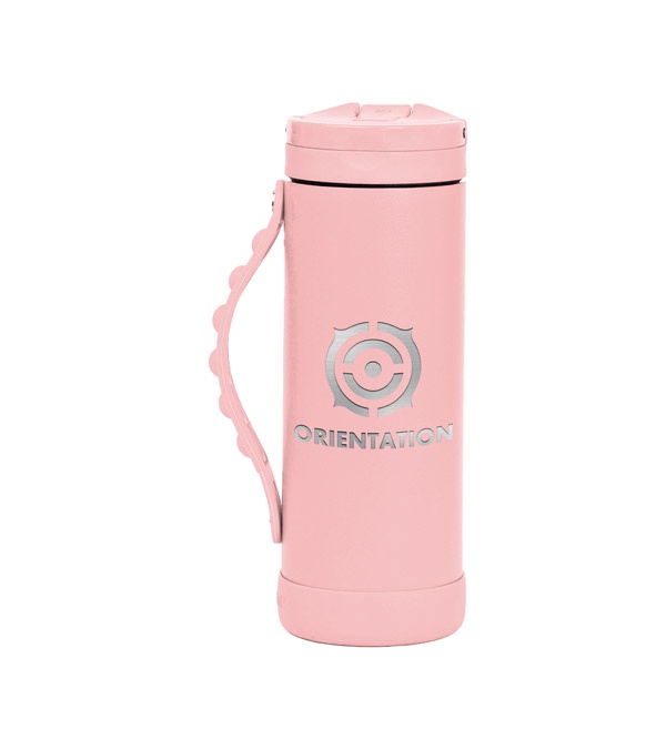 Elemental 14 oz. Iconic Pop Fidget Bottle w/ Drinking Spout and Straw - Laser Imprint