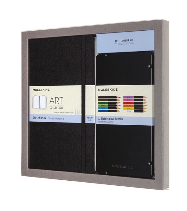 Moleskine Coloring Kit - Sketchbook and Watercolor Pencils