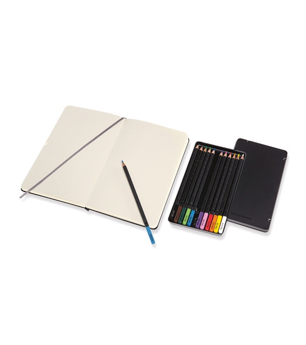 Moleskine Coloring Kit - Sketchbook and Watercolor Pencils