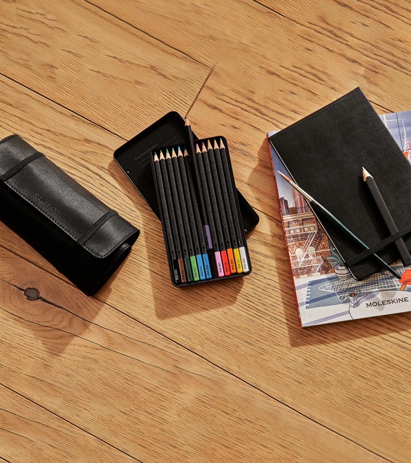 Moleskine Coloring Kit - Sketchbook and Watercolor Pencils