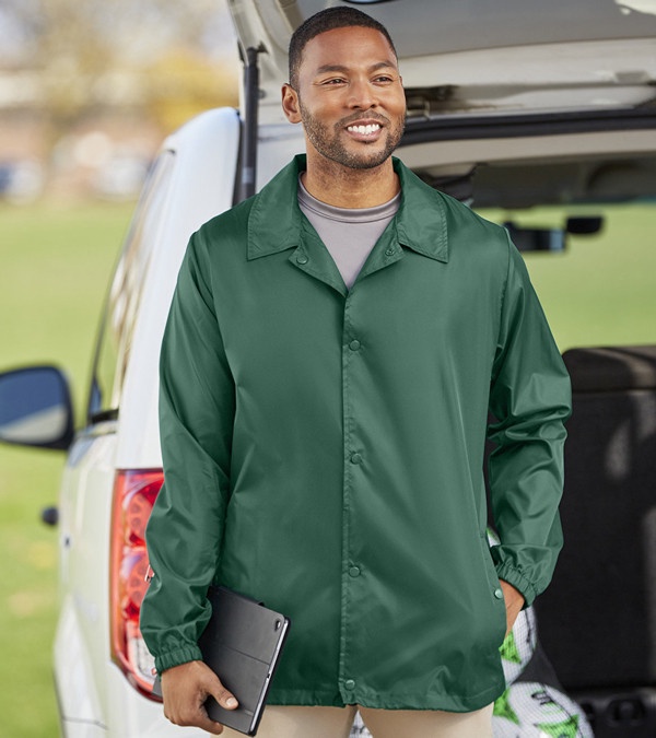 Team 365 Adult Zone Protect Coaches Jacket - Embroidery