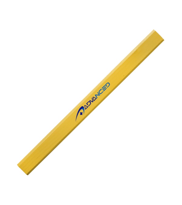 Enamel Carpenter Flat Pencil-Full Color Imprint