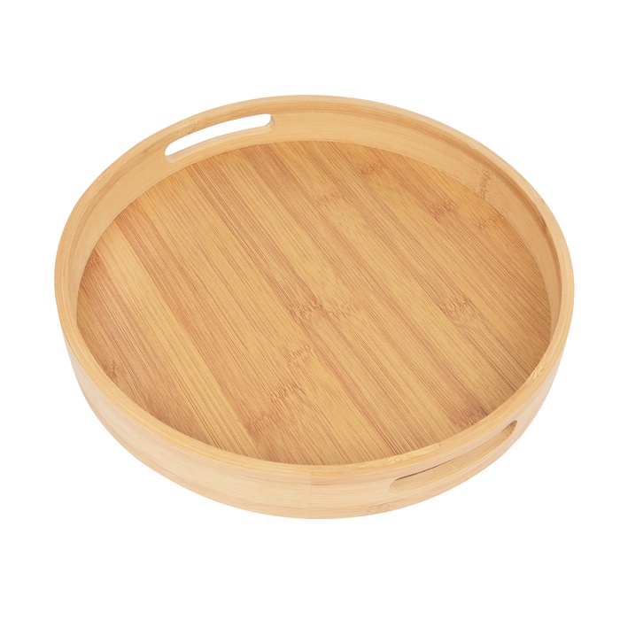 Bamboo Serving Tray With Handles