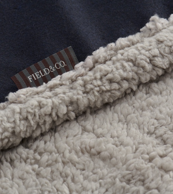 Field & Co.® Oversized Wool Sherpa Blanket - Embroidered