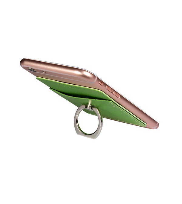Leeman Tuscany Card Holder With Metal Ring Phone Stand